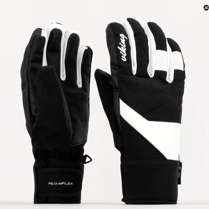 Γάντια σκι Viking Fiorentini μαύρο και λευκό 113/23/2588/01 8