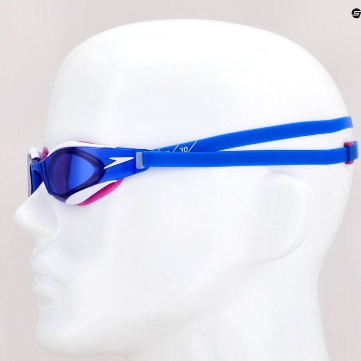 Speedo Fastskin Hyper Elite γυαλιά κολύμβησης μπλε φλόγα / ντίβα / λευκό 68-12820F980 8