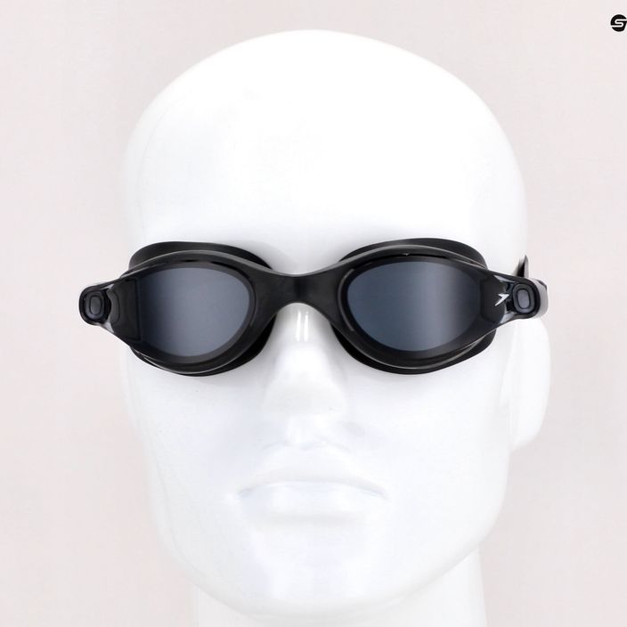 Speedo Vue γυαλιά κολύμβησης μαύρο/ασημί/ανοιχτό καπνό 68-10961G794 7