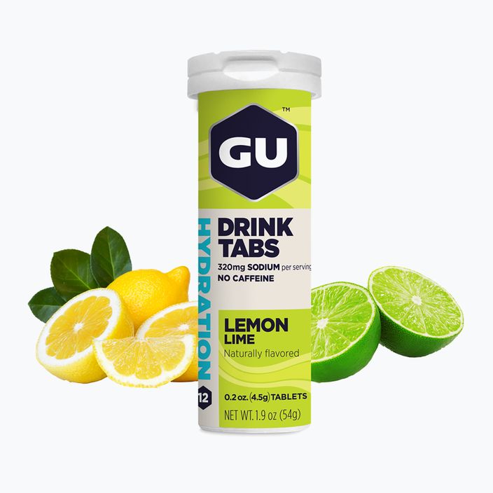 GU Hydration Drink Tabs λεμόνι/lime 12 ταμπλέτες 2