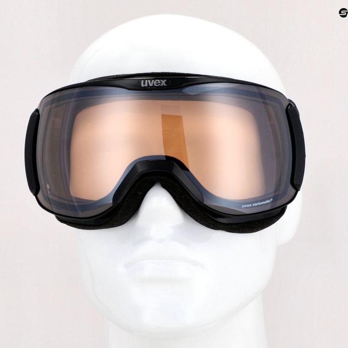 Γυαλιά σκι UVEX Downhill 2100 V μαύρο/ασημί καθρέφτης variomatic/διαφανές 55/0/391/2230 11