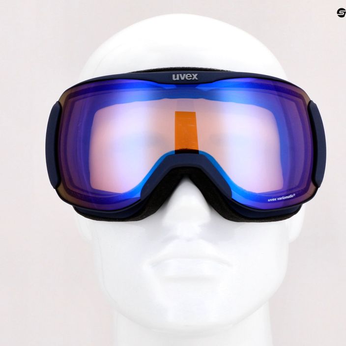 Γυαλιά σκι UVEX Downhill 2100 V navy mat/mirror blue variomatic/clear 55/0/391/4030 11