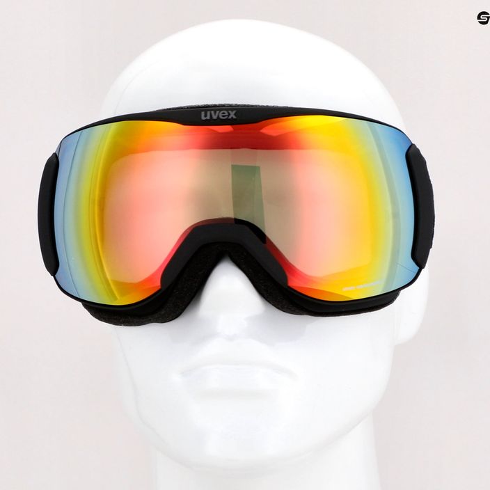 UVEX Downhill 2100 V γυαλιά σκι μαύρο ματ/καθρέφτης ουράνιο τόξο variomatic/καθαρό 55/0/391/2030 12