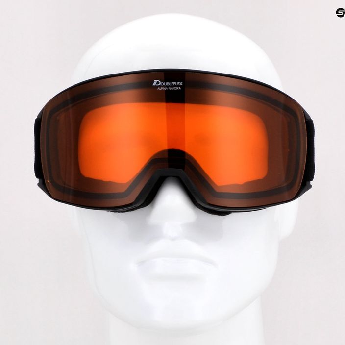 Γυαλιά σκι Alpina Nakiska black/rose matt/orange 10
