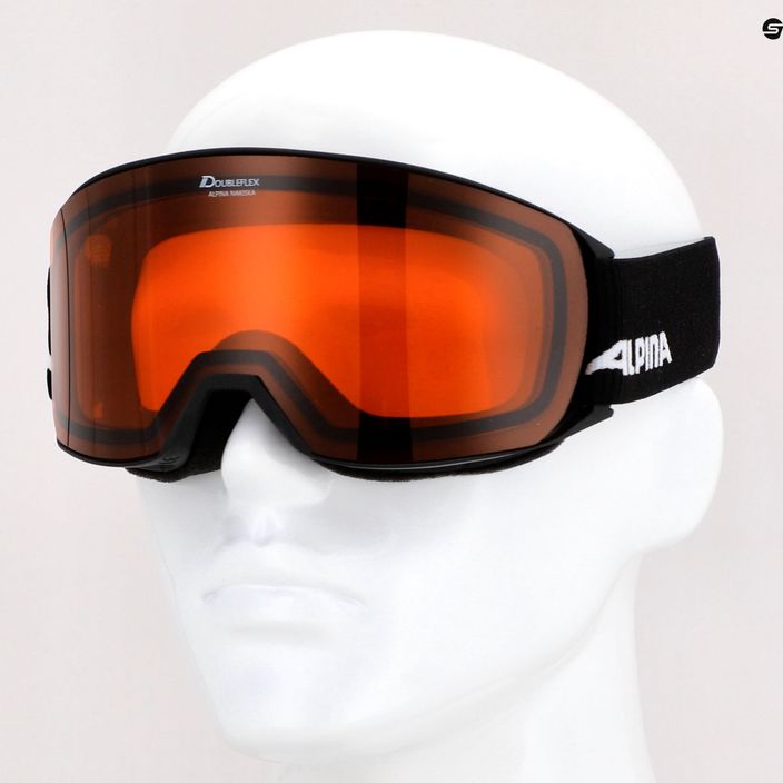Γυαλιά σκι Alpina Nakiska black matt/orange 10