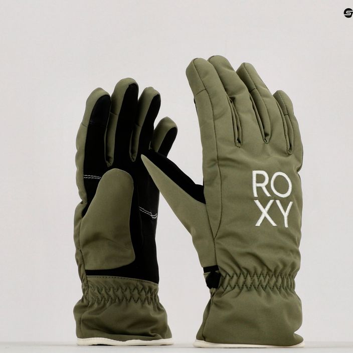 Γυναικεία γάντια snowboard ROXY Freshfields 2021 deep lichen green 8