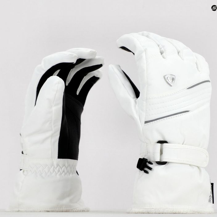 Γυναικεία γάντια σκι Rossignol Saphir Impr G white 6