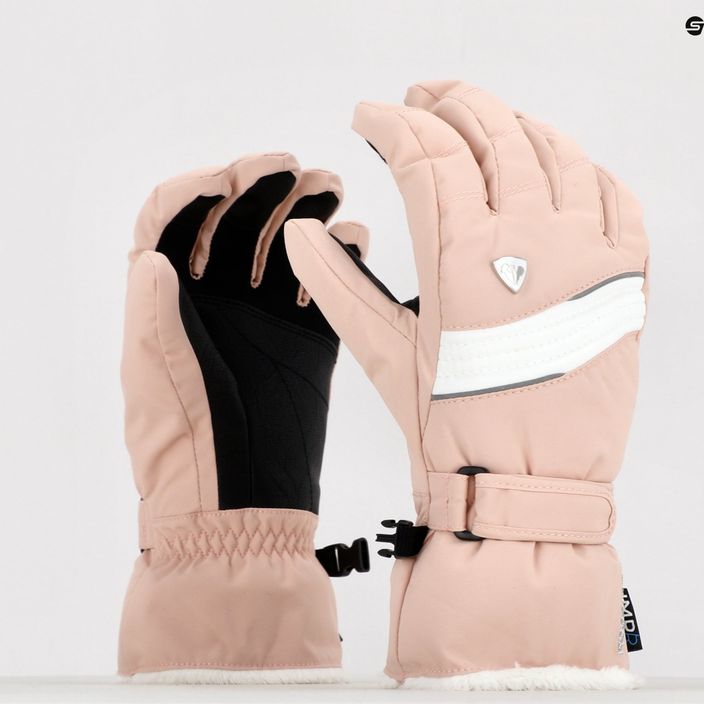 Γυναικεία γάντια σκι Rossignol Saphir Impr G pink 7