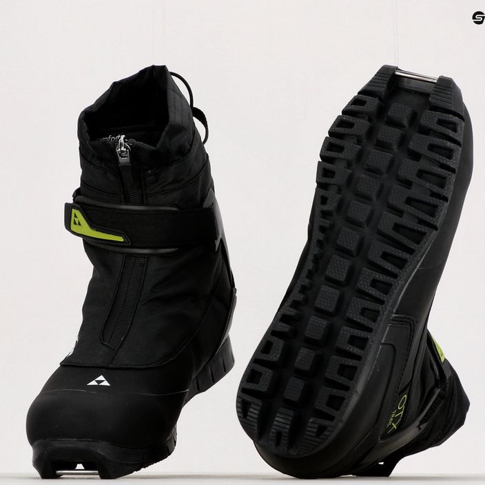 Fischer OTX Trail μπότες cross-country σκι μαύρο/κίτρινο S35421,41 18