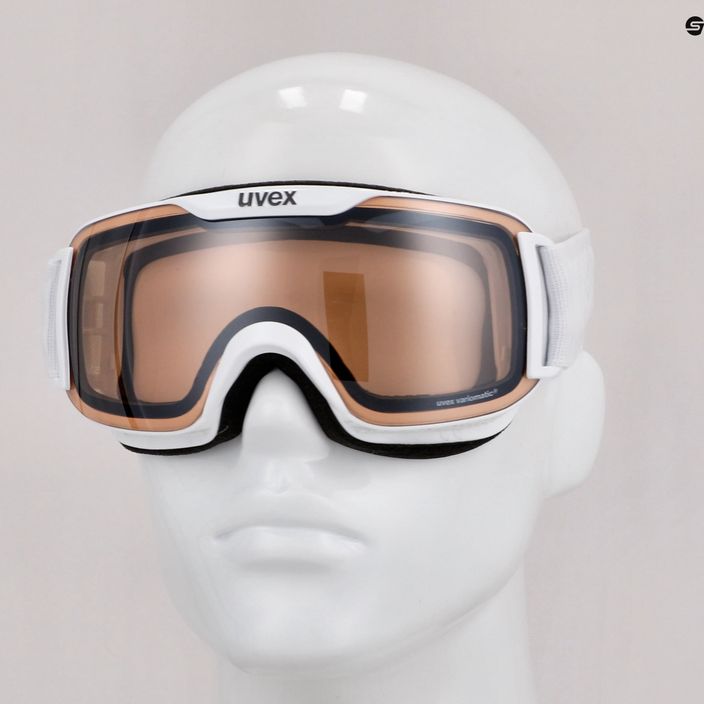 UVEX Downhill 2000 S V γυαλιά σκι λευκό/ασημί καθρέφτης/αυτόματο διαφανές 55/0/448/10 7