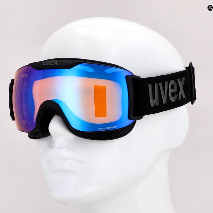 UVEX Downhill 2000 S CV γυαλιά σκι μαύρο ματ/καθρέφτης μπλε colorvision κίτρινο 55/0/447/21 6