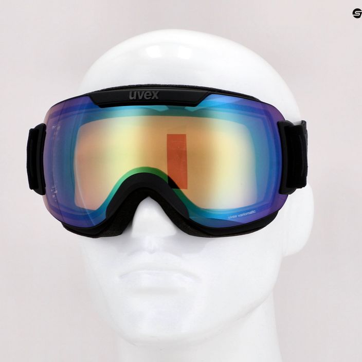 Γυαλιά σκι UVEX Downhill 2000 V μαύρο/πράσινο καθρέφτη variomatic 55/0/123/21 7