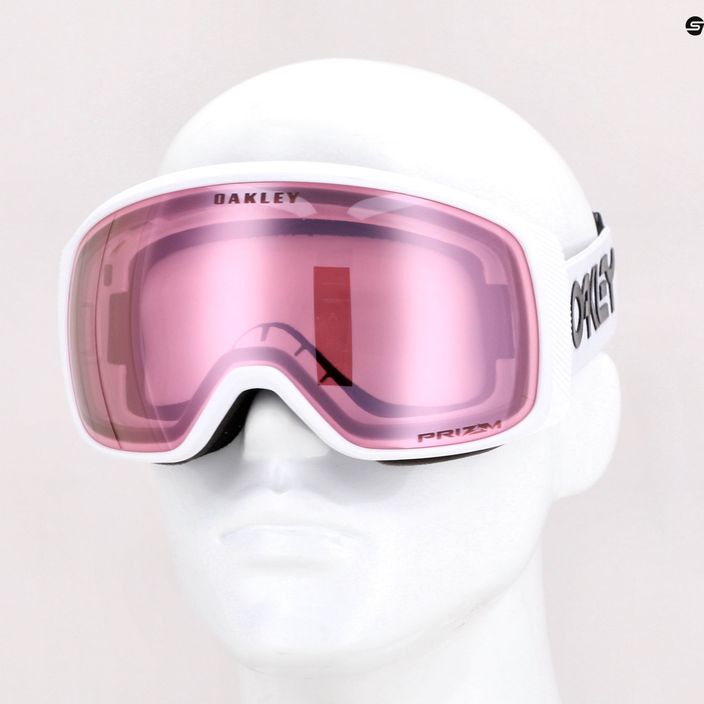 Oakley Flight Tracker factory pilot white/prizm snow hi pink iridium γυαλιά σκι OO7105-14 5