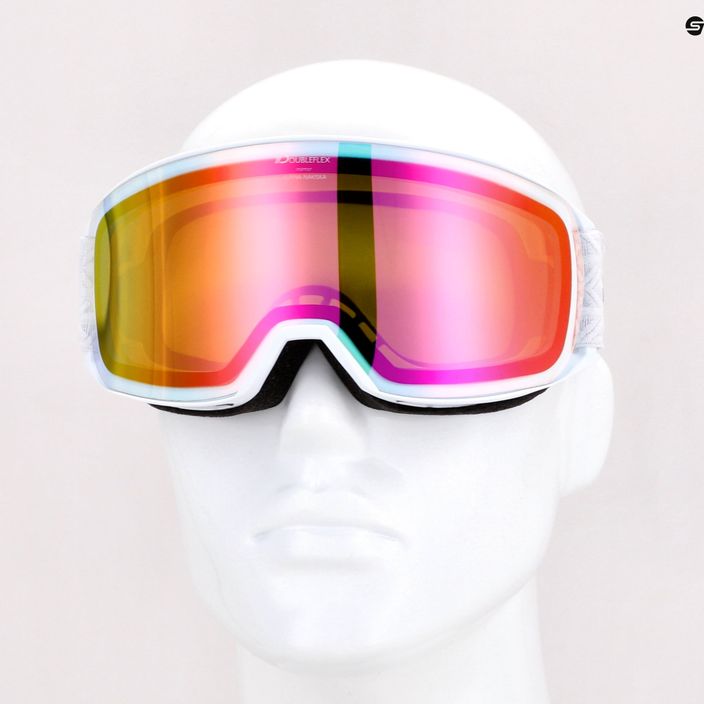 Γυαλιά σκι Alpina Nakiska Q-Lite white matt/pink 5