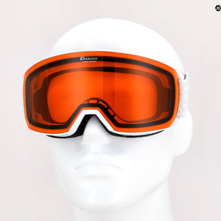 Γυαλιά σκι Alpina Nakiska white matt/orange 5