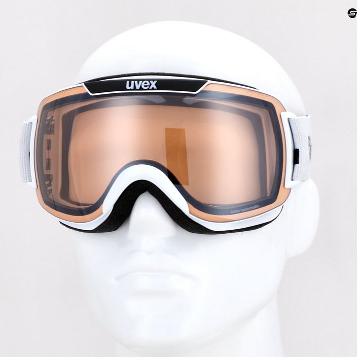 Γυαλιά σκι UVEX Downhill 2000 V λευκό/ασημί καθρέφτης variomatic 55/0/123/11 9