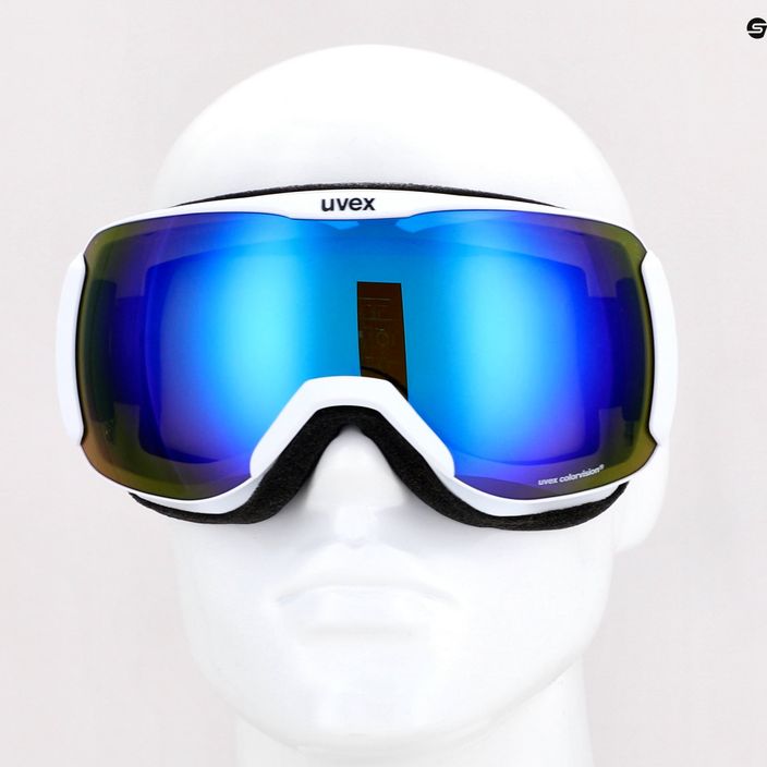 UVEX Downhill 2100 CV γυαλιά σκι λευκό ματ/καθρέφτης μπλε colorvision πράσινο 55/0/392/10 10