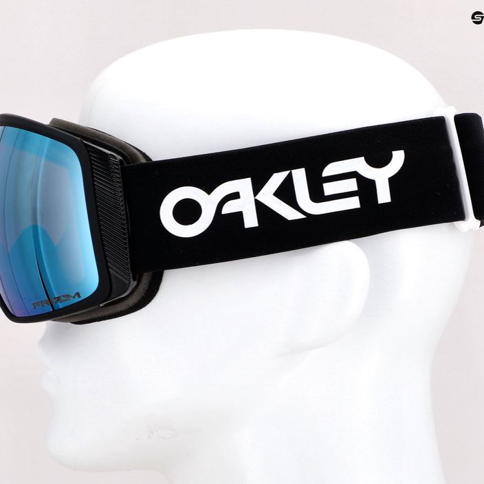Oakley Flight Tracker factory pilot μαύρο/prizm snow sapphire iridium γυαλιά σκι OO7104-08 5