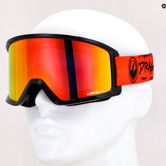 DRAGON DX3 OTG ετικέτα / γυαλιά σκι κόκκινου ιόντος 12