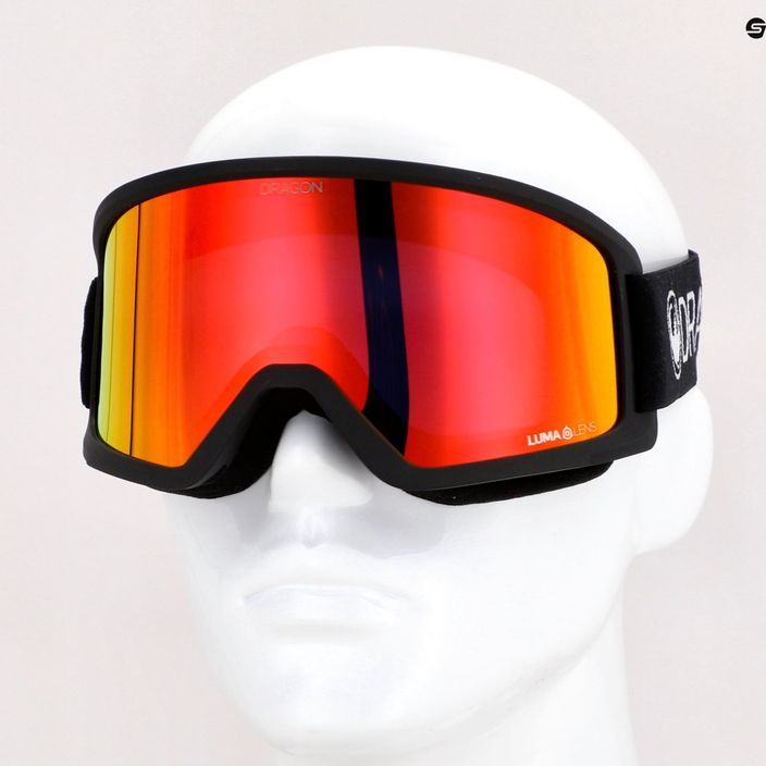 DRAGON DX3 OTG μαύρα / φωτιστικά κόκκινα ιονικά γυαλιά σκι 11