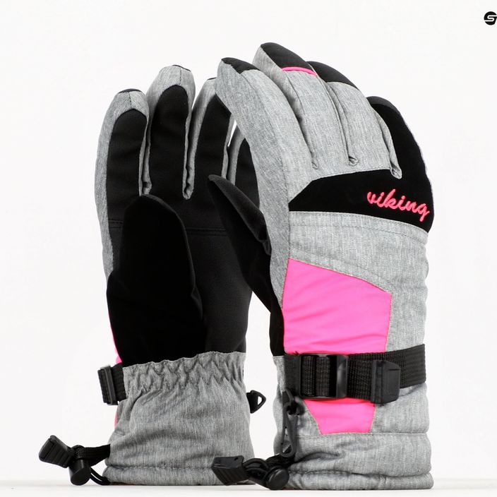 Γυναικεία γάντια σκι Viking Ronda Ski ροζ 113 20 5473 46 9