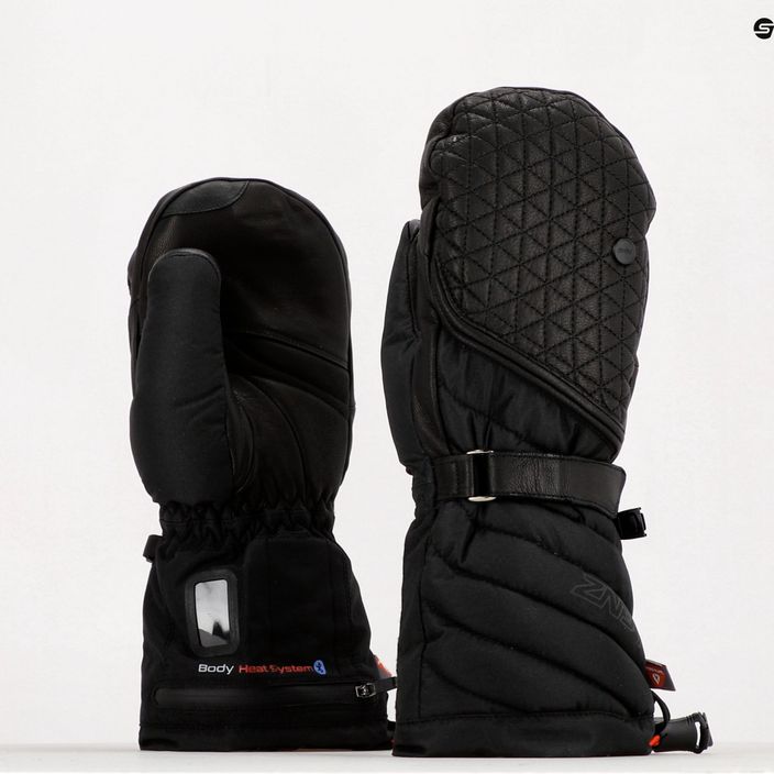 Γυναικείο θερμαινόμενο γάντι σκι Lenz Heat Glove 6.0 Finger Cap Mittens μαύρο 1206 10