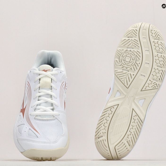 Γυναικεία παπούτσια βόλεϊ Mizuno Cyclone Speed 3 λευκό/ροζ V1GC2180K36_36.0/3.5 12