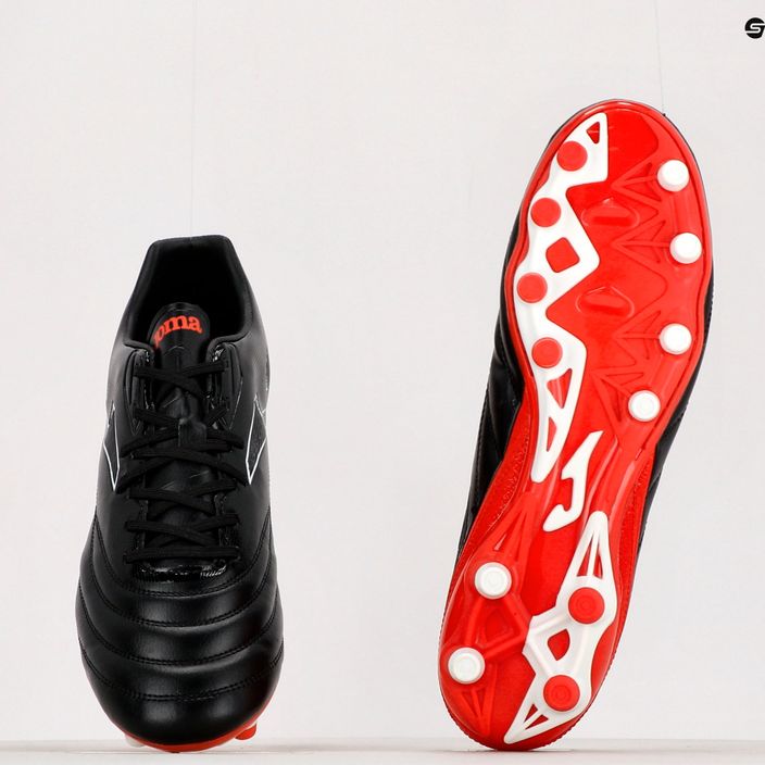 Ανδρικά ποδοσφαιρικά παπούτσια Joma Numero-10 FG μαύρο/κόκκινο 18