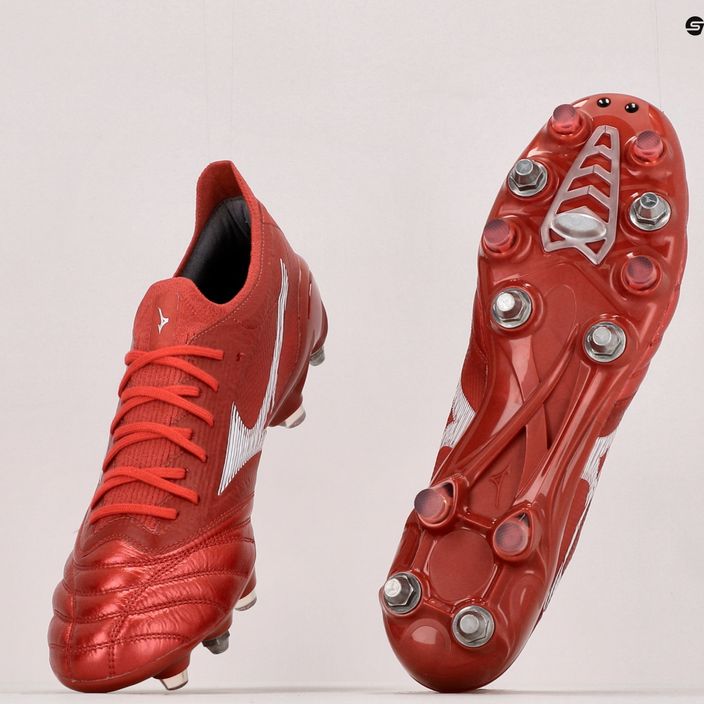 Mizuno Morelia Neo III Beta Elite Mix ποδοσφαιρικά παπούτσια κόκκινα P1GC229160 12
