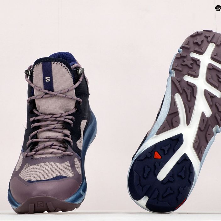 Salomon Predict Hike Mid GTX γυναικείες μπότες πεζοπορίας μοβ L41737000 21