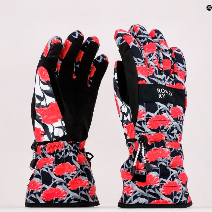 Γυναικεία γάντια snowboard ROXY Cynthia Rowley 2021 true black/white/red 11