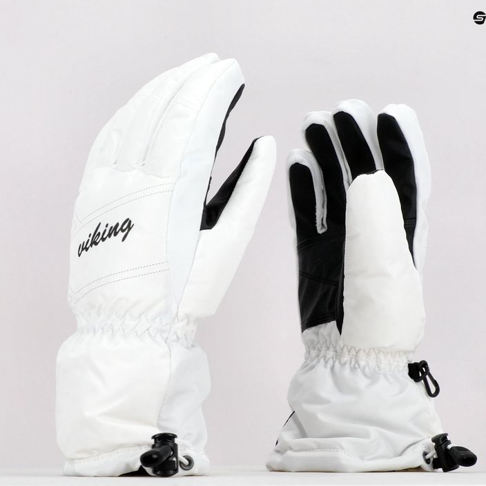 Γυναικεία γάντια σκι Viking Strix Ski λευκό 112/18/6280/01 9