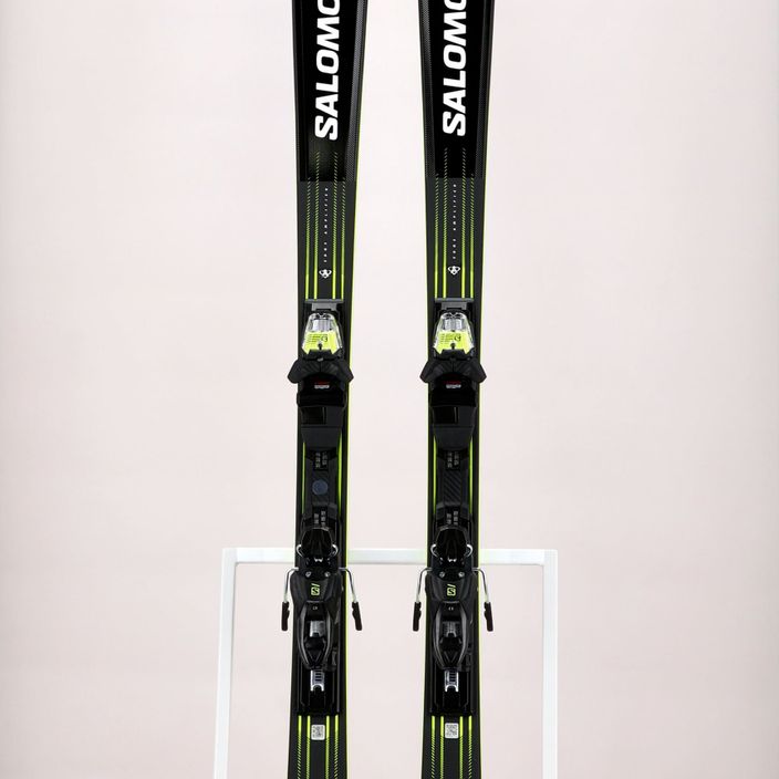 Salomon S Max 10 + M11 GW downhill σκι μαύρο/κίτρινο L47055700 11