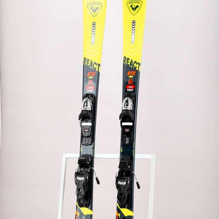 Downhill σκι Rossignol React RTX + Xpress 10 GW yellow/black 13
