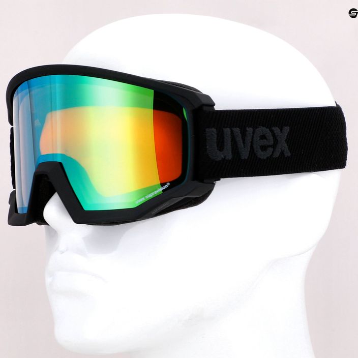 Γυαλιά σκι UVEX Athletic FM μαύρο ματ/πράσινος καθρέφτης lasergold lite55/0/520/2330 11