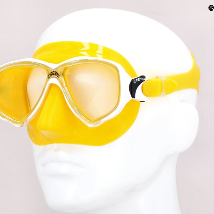 Cressi Marea κίτρινη μάσκα κατάδυσης με αναπνευστήρα DN282010 9