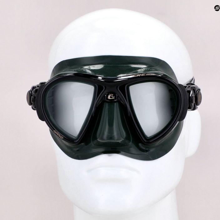 Cressi Nano μάσκα αναπνευστήρα μαύρη DS369850 8