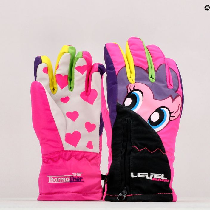 Level Lucky παιδικά γάντια σκι ροζ 4146 7