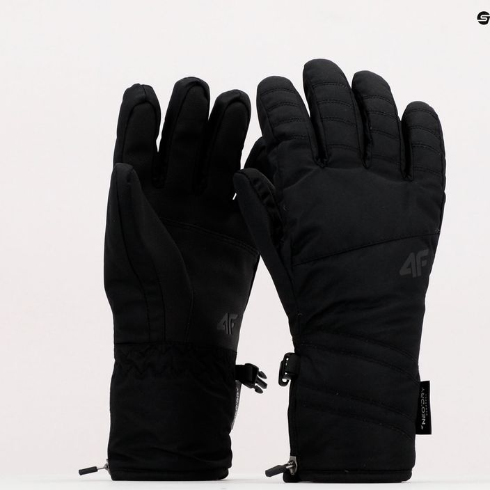 Γυναικεία γάντια σκι 4F μαύρο H4Z22-RED003 11