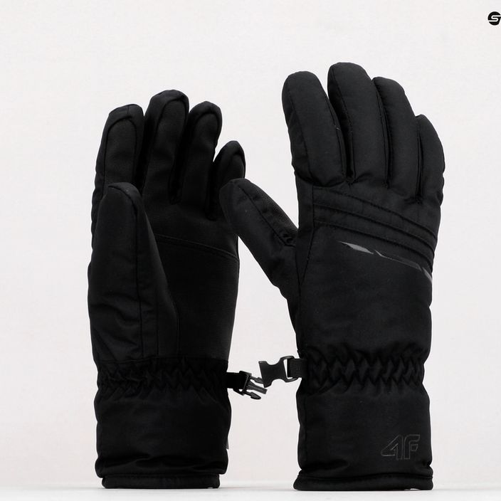 Γυναικεία γάντια σκι 4F μαύρο H4Z22-RED002 10