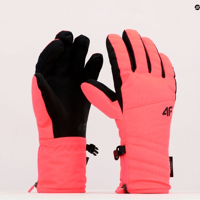 Γυναικεία γάντια σκι 4F κόκκινο H4Z22-RED003 11