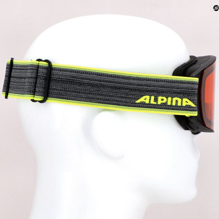 Γυαλιά σκι Alpina Nakiska black-neon/dh 5