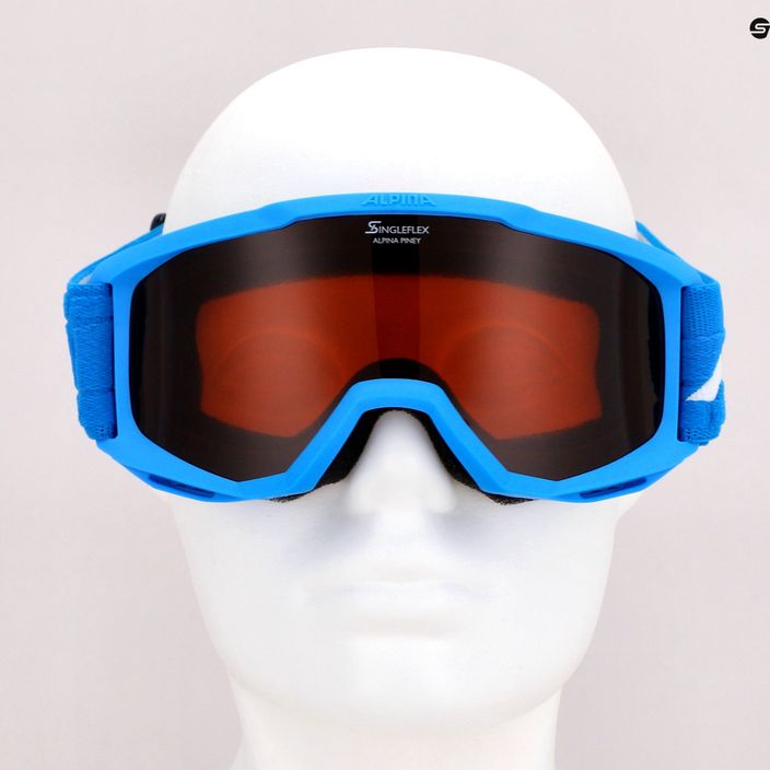 Παιδικά γυαλιά σκι Alpina Piney blue matt/orange 9