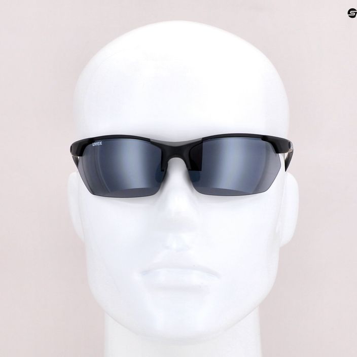 Γυαλιά ηλίου UVEX Sportstyle 114 μαύρο ματ/ασημί καθρέφτης/ασημί καθρέφτης πορτοκαλί/καθαρό S5309392216 9