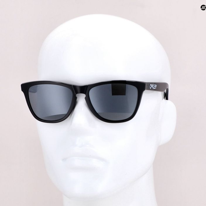 Γυαλιά ηλίου Oakley Frogskins γυαλισμένο μαύρο/πριζό μαύρο 0OO9013 7