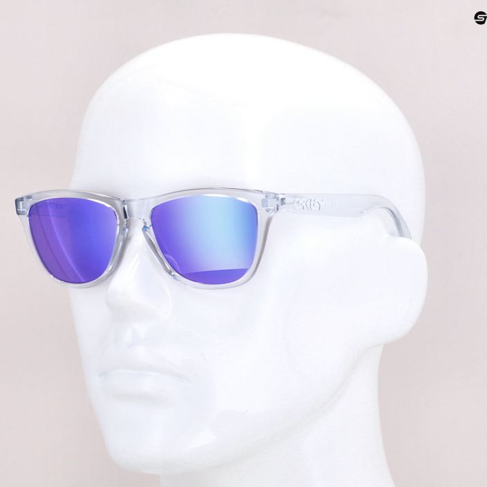 Γυαλιά ηλίου Oakley Frogskins γυαλισμένα διαφανή/βιολετί 0OO9013 6