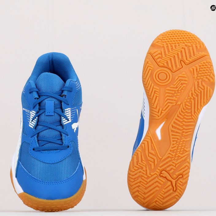 PUMA Solarflash Jr II παιδικά παπούτσια βόλεϊ μπλε και λευκό 106883 03 12