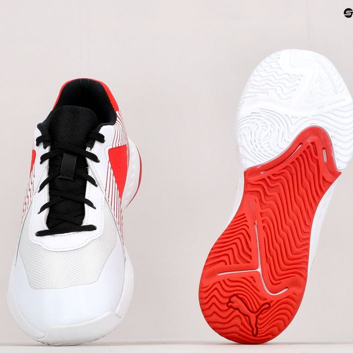 PUMA Varion Jr παιδικά παπούτσια βόλεϊ λευκό και κόκκινο 106585 07 12