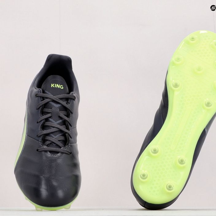 PUMA King Pro 21 FG ανδρικά ποδοσφαιρικά παπούτσια μαύρο-πράσινο 106549 05 10