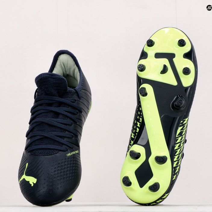 PUMA Future Z 4.4 FG/AG Jr παιδικά ποδοσφαιρικά παπούτσια μαύρο-πράσινο 107014 01 9